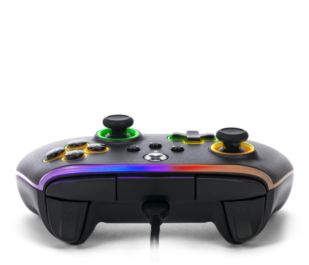 PowerA PC/XS Pad Advantage Lumectra czarny i taśma LED RGB - 1195492 - zdjęcie 6